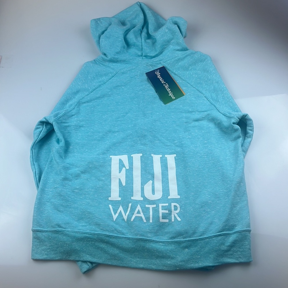 Jerzees Fiji Water Snow Heather French Terry Raglan Full Zip Hoodie S115-3 - Picture 4 of 4